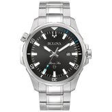 Marine Star Silver Calendar Stainless Steel Watch