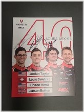 Andretti WTR Hero Card - Autographed by 3 Drivers