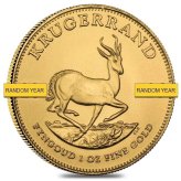 Golden Krugerrand - 1 oz South African Bullion Coin (Random Year)