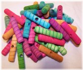 Colorful Spiral Logs for Avian Playtime