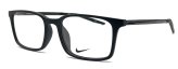 Sleek Matte Black Eyeglass Frame