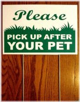 Pawprints Reminder Sign with Stake