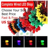 Multicolor Glow Set: Pre-Wired Diffused LEDs with Cabling and DC Power