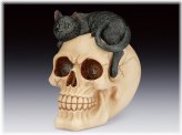 Feline Crown Skull Figurine