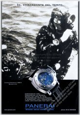 Panerai Luminor Submersible 1000M Vintage Print Ad