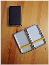 Midnight Leather Double-Sided Cigarette Case