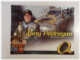 Tony Pedregon 2003 NHRA Funny Car Champion Autographed Hero Card