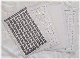 Thailand Touch Keyboard Decals - Premium 108 Key Labels in Black, White, or Clear