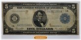 Boston Federal Reserve $5 Note - 1914 Series