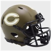 Chicago Bears Salute To Service Autographed Mini Helmet