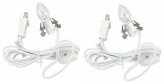 White Clip Lamp Light Cord Set