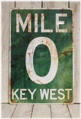Island Time Mile Marker Rustic Sign
