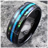 Midnight Ocean Tungsten Ring