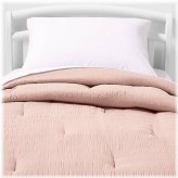 Seersucker Pink Toddler Comforter Set