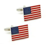 Patriotic Stars & Stripes Cufflinks