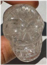 Chlorite Rainbow Quartz Skull