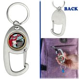 Silver Strings Carabiner Keychain