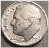 Silver Roosevelt Dime (1948)