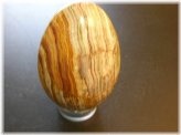 Onyx Banded Egg with Acrylic Stand
