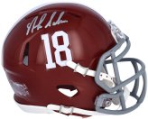 Nick Saban Signed Mini Helmet