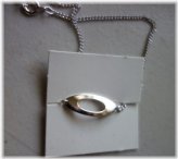 Silver Oval Anklet
