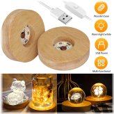 Glowing Wood Display Stand