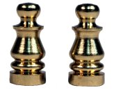 Brass Plated Finials (Pack of 2)