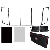 VersaPan Black Frame Folding Screen with Quick-Release Hinges