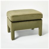 Verdant Velvet Bellfield Pouf