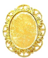 Gold Lace Cameo Pendant Settings