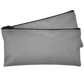 Gray Zippered Money Organizer Set