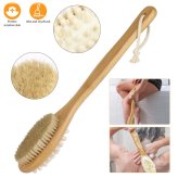 CleanSweep Dual-Sided Bath Brush with Long Handle