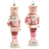 Glittered Glass Nutcracker Ornaments