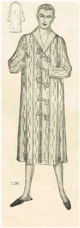 Vintage Nightshirt Sewing Pattern - 1920s Ladies Home Journal - Size 46