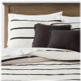 Modern Stripe Off-White King Comforter Set