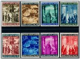 Vatican Jubilee Basilica Stamp Set 1949