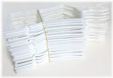 White Plastic Outfit Hangers Set for 18-Inch Doll Clothes