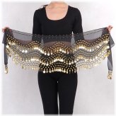 Golden Coin Hip Wrap for Belly Dancing