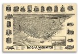 Tacoma's Past: A 1893 Panoramic Map