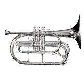 Silver Marching F Mellophone from Adams MM1 Series