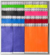 Colorful Event Wristbands - Pack of 100, 500, or 1000