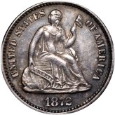 1872-P Seated Liberty Half Dime Collection by The Executive Coin Company