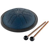 Navy Blue Mini Steel Tongue Drum in A Major by MEINL Sonic Energy