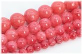 Red Rhodochrosite Quartz Beads