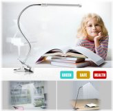 Clip-On USB LED Table Lamp - Flexible and Convenient Reading Light for Study, Bed, Laptop, and Desk