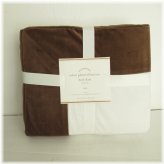 Velvet Pleated Button Bed Skirt