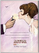 Vintage Astor Cigarettes Print Ad Featuring Max Hoffman