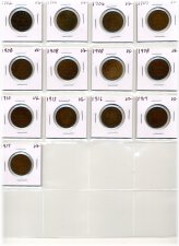 Early 20th Century Canadian Copper Coins Collection