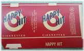 Happy Hit Nostalgia Label: Unfolded Vintage Cigarette Pack Wrapper