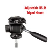 360° Swivel Pan-Tilt Tripod Head